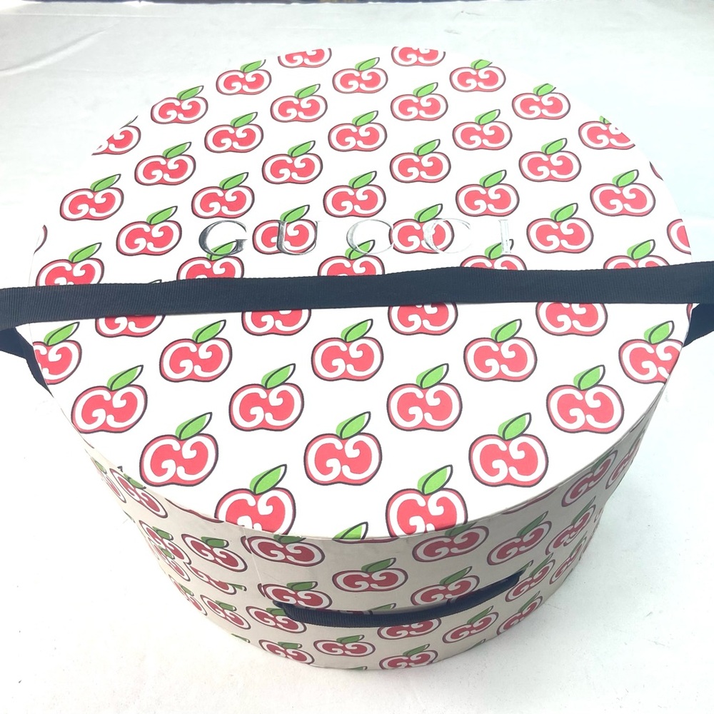 Gucci Red Apple Pattern Hat Box